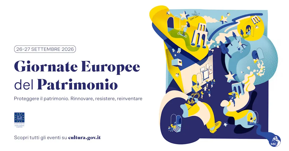 Immagine ufficiale delle Giornate Europee del Patrimonio 2026 a Roma