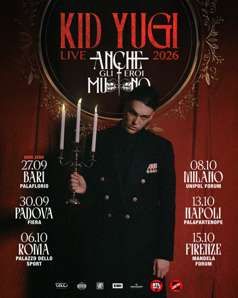 Kid Yugi porta Anche gli eroi muoiono Tour al Palazzo dello Sport di Roma