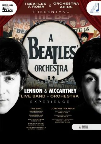 Locandina ufficiale di A Beatles Orchestra Lennon e McCartney al Teatro Ghione